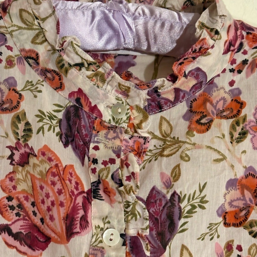 House of Harlow 1960 lace Floral Blouse-Small-($198) - Picture 4 of 7